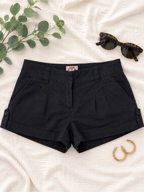 100% Linen Forever 21 Black Shorts Size Medium